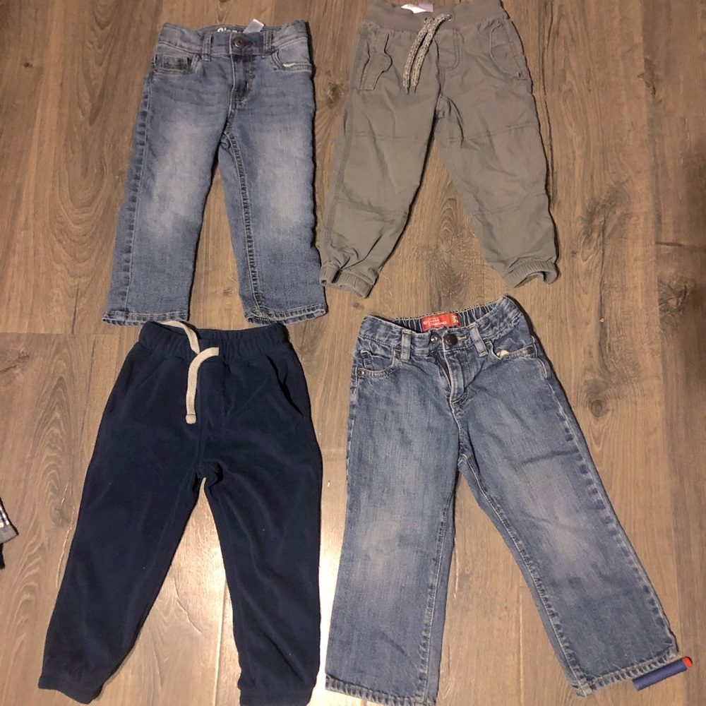 Lot of 4 2t toddler boys pants